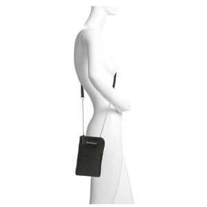 Enzo Angiolin crossbody black crocodile chain $48